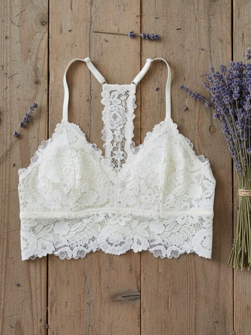 Aerie Lace Padded Racerback Bralette XS